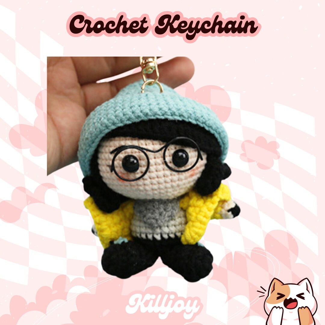 Crochet Keychain Valorant Agents / Sage crochet / Jett Crochet / Cypher Crochet / Killjoy Crochet